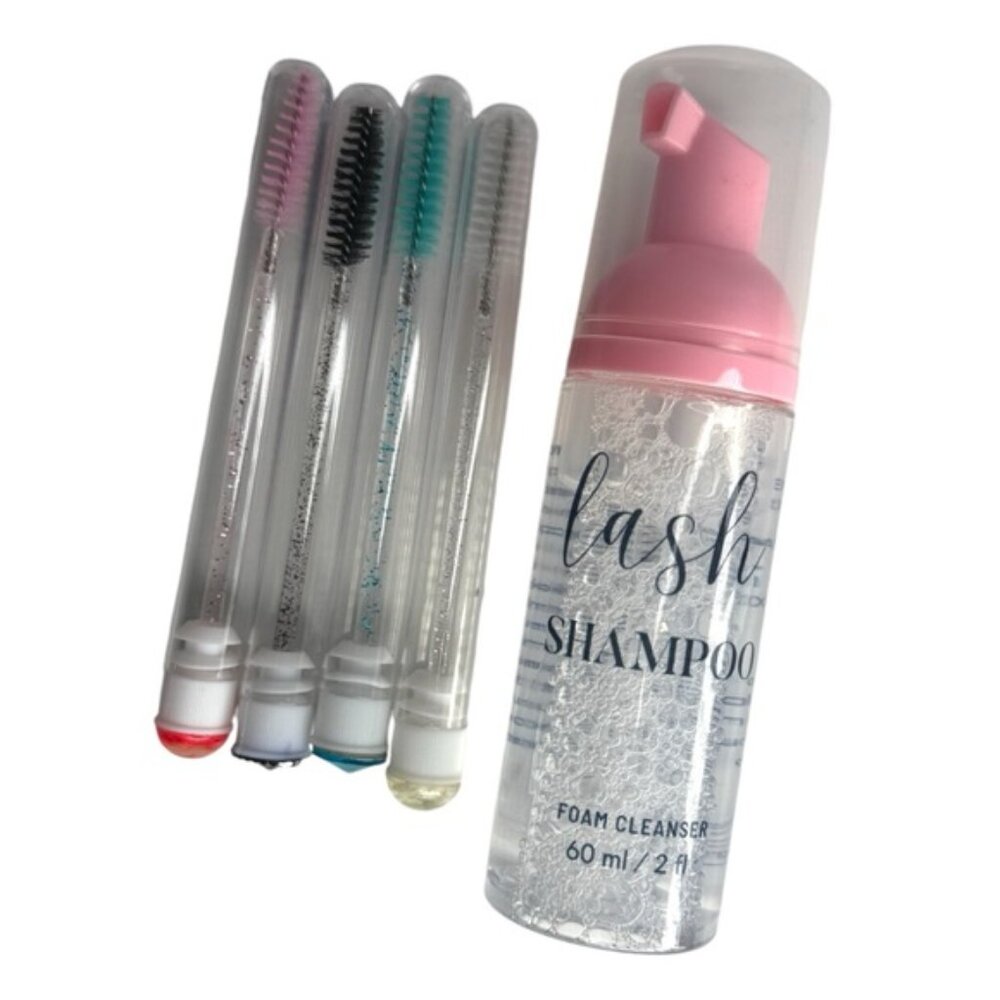 lash shampoo eyelash Extension Cleaning - Foaming Cleanser, Brushes - Picture 6 of 14
